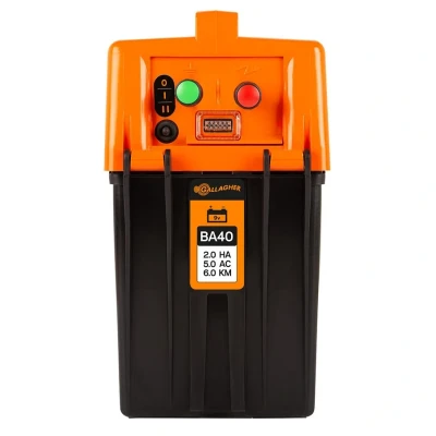 Image of Gallagher BA40 battery fence energiser (9/12 V)