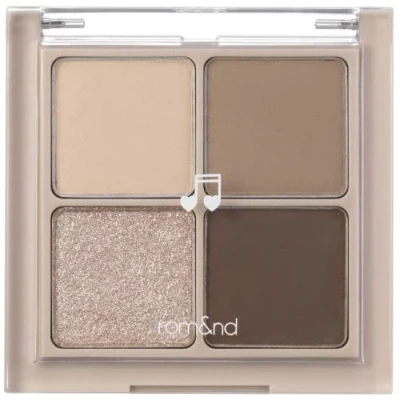 Image of rom&amp;nd Better Than Eyes 4 ColorsㅣMake up Eyeshadow PaletteㅣWarm Natural Cosmetic Eye ShadowsㅣK beauty Korean Cosmetics 6g/0.21oz (M02 DRY BUCKWHEAT FLOWER)