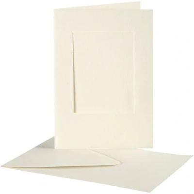 Image of Creativ Company 23720 10 Piece Passepartout Card, Off White,105x15 cm