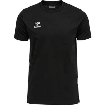 Image of hummel Men&#039;s Hmlmove Grid Cotton T Shirt S/S Black