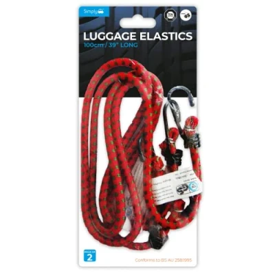 Image of 43x Simply Pack of 2 100cm Luggage Elastics LE004