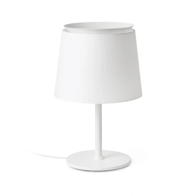 Image of Savoy Table Lamp Round Tapered White, E27