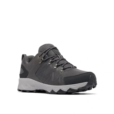 Image of Columbia Men&#039;s Peakfreak 2 Outdry Leather Waterproof Low Rise Hiking Shoes, Grey (Ti Steel x Dark Grey), 8 UK