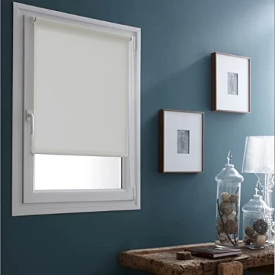 Image of Madecostore Blackout Roller Blind without Drilling Beige L 46 x H 170 cm