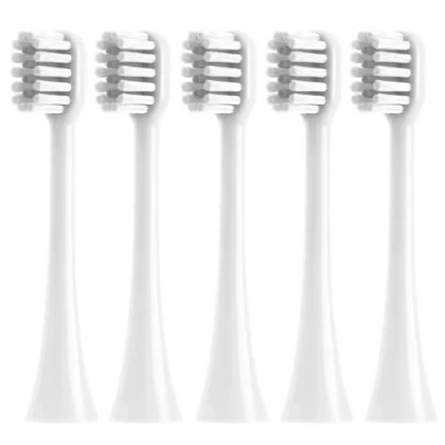 Image of Replacement Toothbrush Heads Compatible with Spotlight Oral Care Sonic Includes 5 Replacements Brush Heads,White