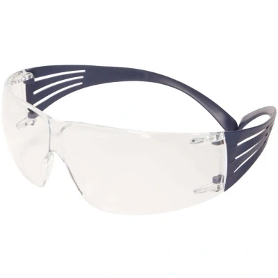 Image of 3M SF201SGAF BLU SecureFit Safety Glasses (K+N) Clear Lens