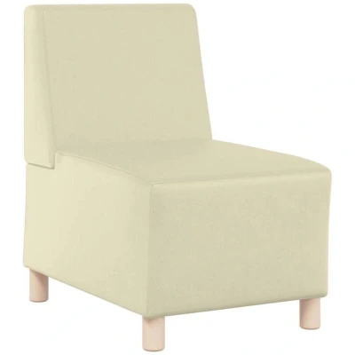 Image of vidaXL Sofa Chair Cream 55 x 74 82 cm Faux leather
