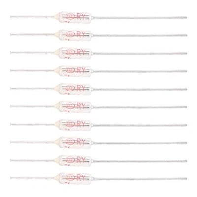 Image of Fafeicy 10pcs Thermal Fuse 250vac 10a 72 250℃, Temperature Melting Fuse, Metal Shell Cutoff (240℃/464℉)