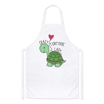 Image of Gift Base Crazy Tortoise Lady Chefs Apron