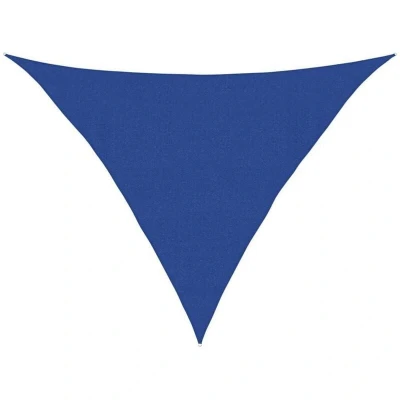 Image of vidaXL Sunshade Sail 160 g/m² Triangular Blue 4x4x5.8 m HDPE