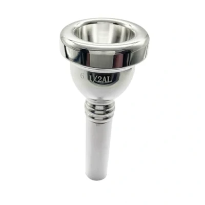 Image of Missmore Trombone Mouthpiece 6 1/2AL，Baritone and Euphonium Mouthpiece，Silver Plated