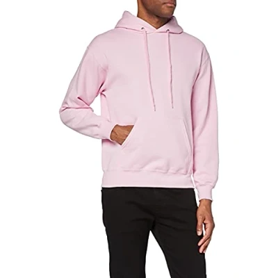 Image of Fruit of the Loom Women&#039;s Pull over Classic Hooded Sweat, Pink, Medium