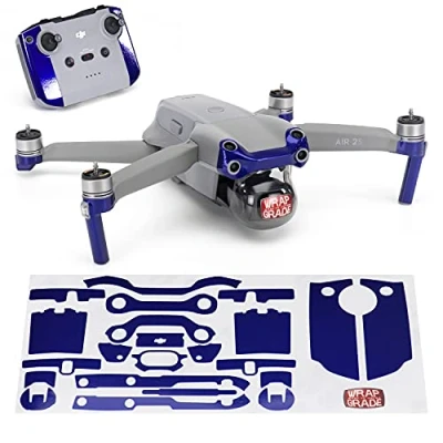 Image of Wrapgrade Skin Compatible with DJI Air 2S Accent Color A (STRATOSPHERE BLUE)