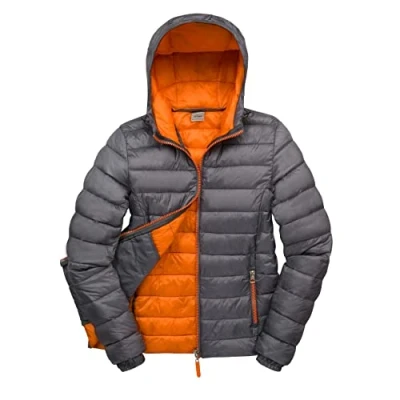 Image of Result Women&#039;s R194F Urban Snow Bird Hooded Jacket Grey/Orange, X Large/Size 16