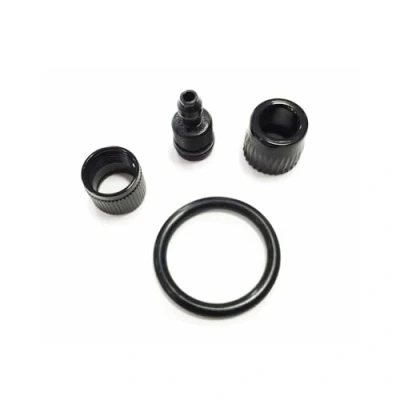Image of Lezyne 1 RP HP ORINGKIT V1 O Ring Kit and Valve (Rotatable) Foot Pumps, Black,