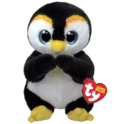 Image of TY Neve Penguin Beanie Bellies Regular Squishy Baby Soft Plush Toys Collectible Cuddly Stuffed Teddy