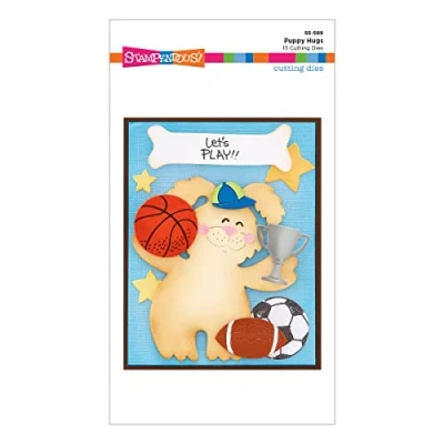 Image of Spellbinders Puppy Etched Dies from The Stampendous Hugs Collection, Metal, ONE