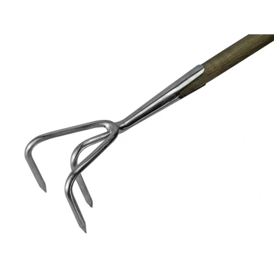 Image of Faithfull Tools FAIPRESCULSS Prestige Stainless Steel Cultivator with Ash Handle, Blue, 11 x 155 13 cm