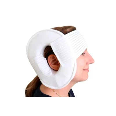 Image of KMINA Ear Pillow with Hole Side Sleepers, for Piercing, Cushion in the Middle, Piercing Centre, Washable Made Europe