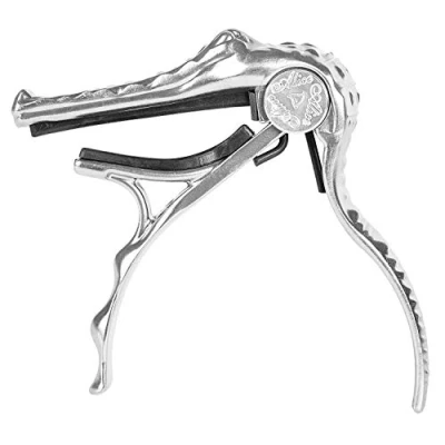 Image of Alice Acoustic Guitar Alligator Capo Aluminum Alloy Pearl Chrome Color for