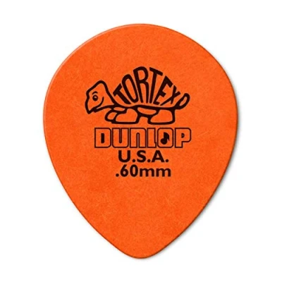 Image of Dunlop 413R.60 Tortex® Tear Drop, Orange.60mm, 72/Bag