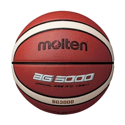 Image of Molten BG3000 Basketball, Indoor/Outdoor, Synthetic Leather, Size 5, Orange/Ivory, Suitable For Boys age 7, 8, 9, 10 &amp; 11, Girls 12 13