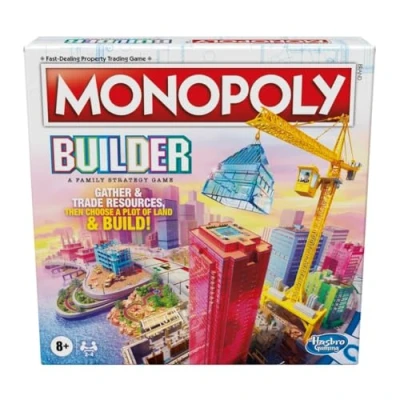 Image of Monopoly Builder Board Game, Strategy Family Games for Children, Fun Game to Play,