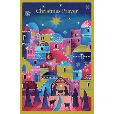 Image of Grass Roots Christmas Prayer Card Religious Sentiment Lovely Verse G853210