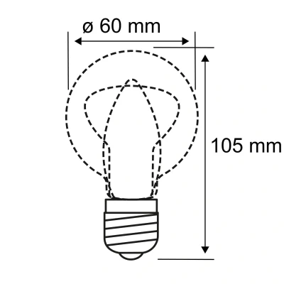 Image of Paulmann 28776 LED lamp Filament GL dim to Warm General 7 watts dimmable Clear efficient Light Gold White 1800 3000K E27