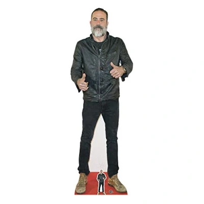 Image of STAR CUTOUTS Lifesize cardboard cut out Jeffrey Dean Morgan Thumbs Up, with free mini table top cutout 187cm tall/6ft