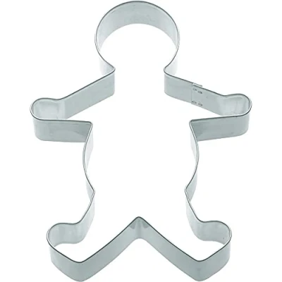 Image of KitchenCraft Gingerbread Man Cookie Cutter, Stainless Steel, 9 x 7 2.5 cm