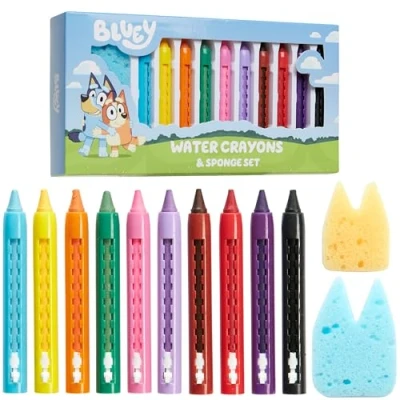 Image of Bluey Bath Toys for Kids, Water Colouring Set Kids Gifts
