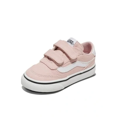 Image of Vans Boy&#039;s Unisex Kids Brooklyn LS V Sneaker, Canvas Sepia Rose, 7 UK Child