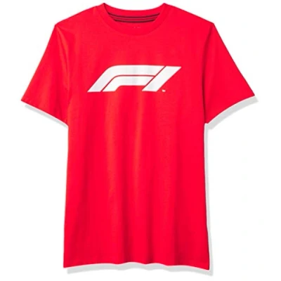 Image of Formula 1 Official Merchandise Large Logo T Shirt Red Size: L