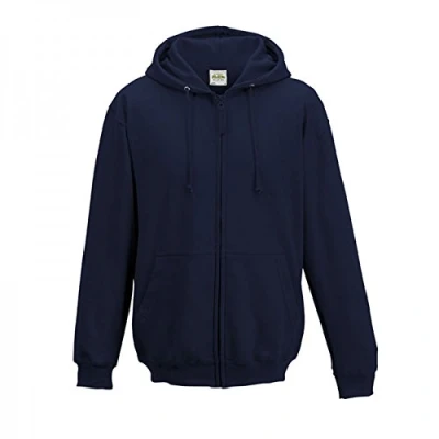 Image of AWDis Just Hoods Men&#039;s Zoodie Hoodie, New French Navy, Small