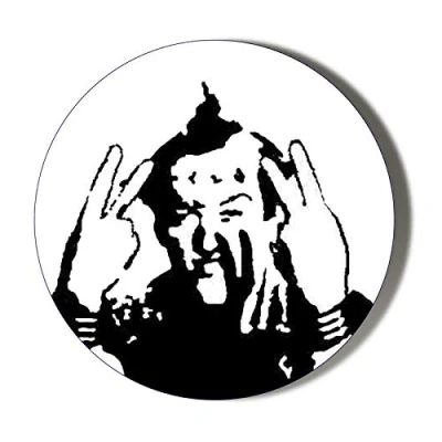 Image of Gift Insanity VIVIAN YOUNG ONES TWO FINGER SALUTE 58mm Novelty Badge