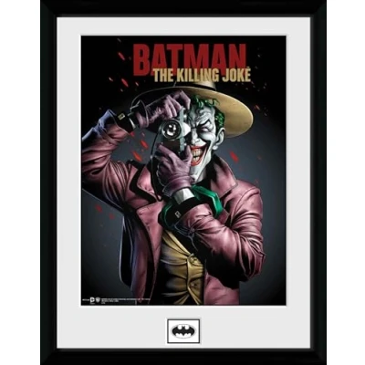 Image of GB eye DC Comics Batham The Joker Kiling Joke Portrait 30 x 40cm Framed Collector Print