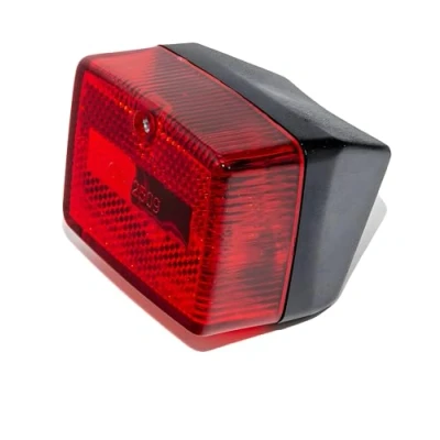 Image of BESTPRICE Small Rear Light with Brake for Puch Maxi Moped Prima 2 5, Black/Red