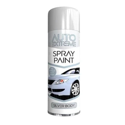 Image of YSAMAX All Purpose Auto Extreme Spray Paint, Boast a Stunning Appearance, Long Lasting Durability, Effortless Excellence, Silver Body Gloss, 250 ML (1PCS)