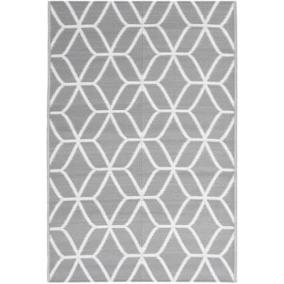Image of vidaXL Outdoor Rug ARAKIL Grey 140x200 cm PP