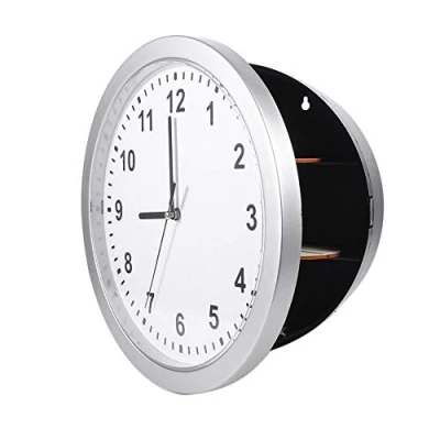 Image of Safe Container Box,Hidden Secret Wall Clock Box for Money Stash Jewelry Valuables Cash Storage