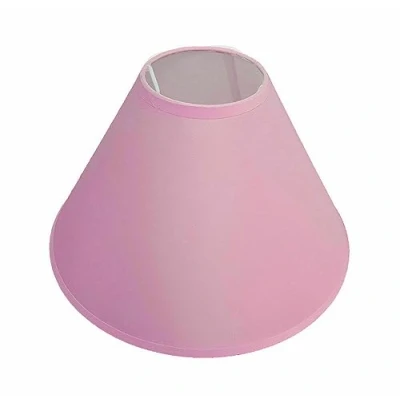 Image of 9&quot; (23cm) Cotton Textured Fabric Coolie Light Shade Table Ceiling Lamp Shades (Pink)