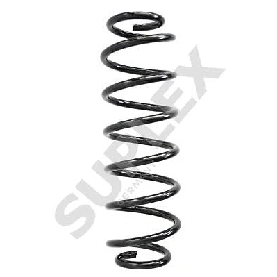 Image of 6Q0511115AL Coil spring SUPLEX 31027 Rear Axle with constant wire diameter green (2x), Blue Orange SKODA: Fabia 2, III Estate