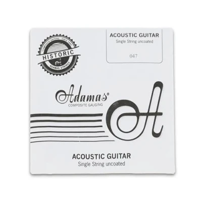 Image of Adamas Single Strings for Acoustic Guitar Uncoated Phosphor Bronze wound .047&quot;/1.19mm