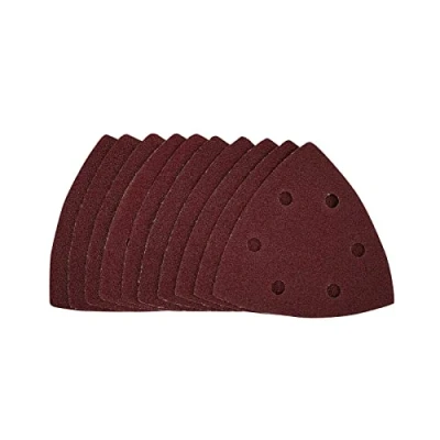 Image of Draper Delta Sanding Sheets with Hook and Loop, 93mm, 80 Grit (Pack of 10)