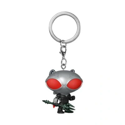 Image of Funko POP! Keychain: DC Black Manta Aquaman Collectable Vinyl Mini Figure Novelty Keyring Stocking Filler Gift Idea Official Merchandise Movies Fans Minifigure