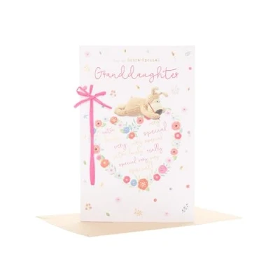 Image of Boofle Birthday Card for Granddaughter Cute Design