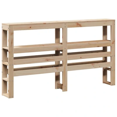 Image of vidaXL Headboard with Shelves 150 cm Solid Wood Pine