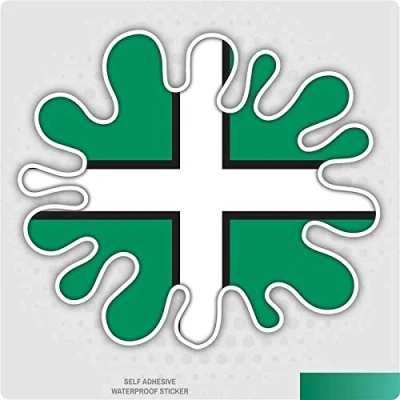 Image of Landing Designs Devon Splat Vinyl Decal Car Van Laptop Sticker