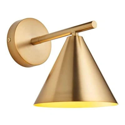 Image of Endon 102893 Cape Wall Light, Antique Brass